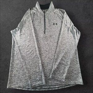 Under Armour Charcoal Gray Long Sleeve Training Shirt Large
